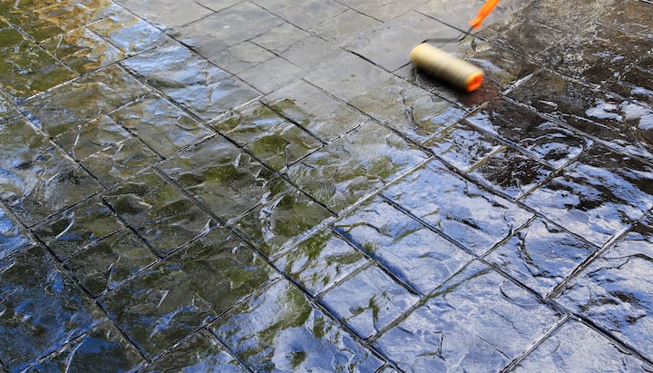 Sonoma County, California area! Concrete Stamp Floors Enhance Interior Design